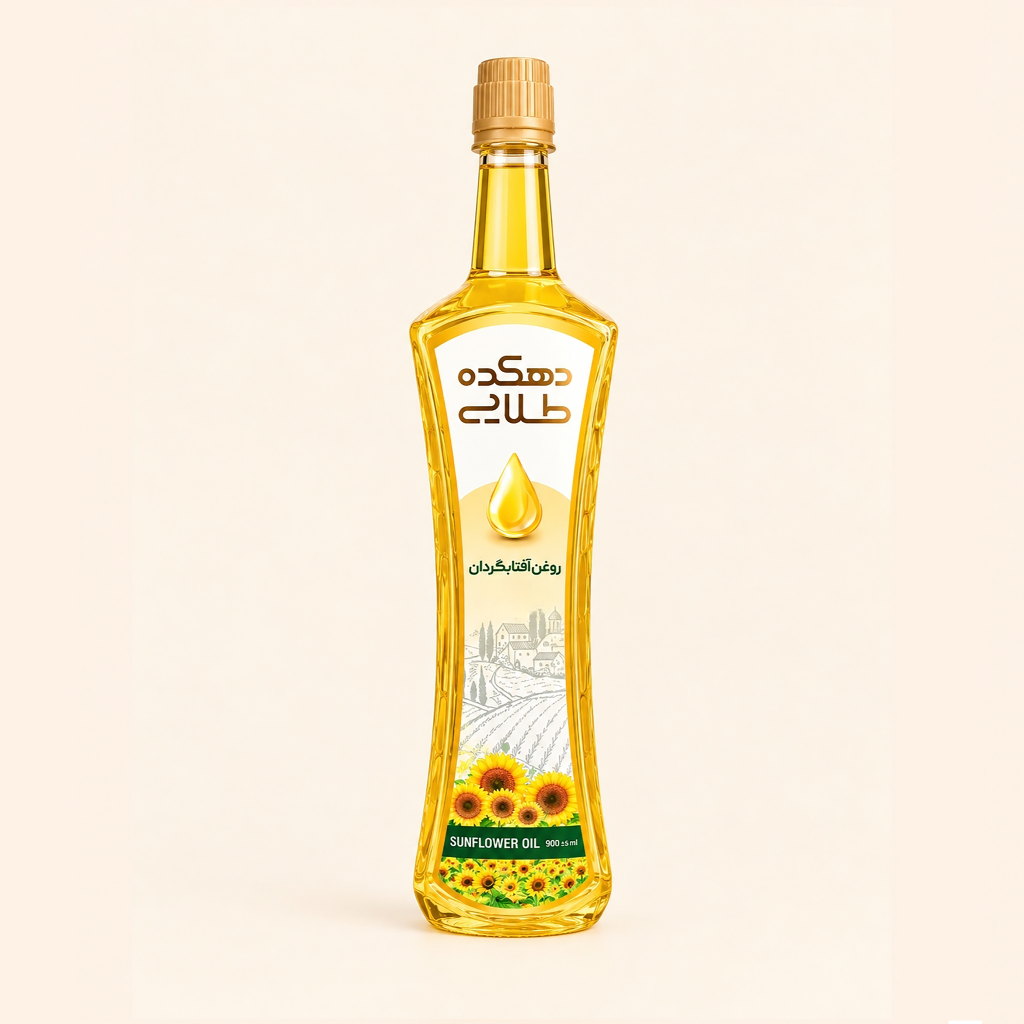روغن آفتابگردان 900 سی سی دهکده طلایی